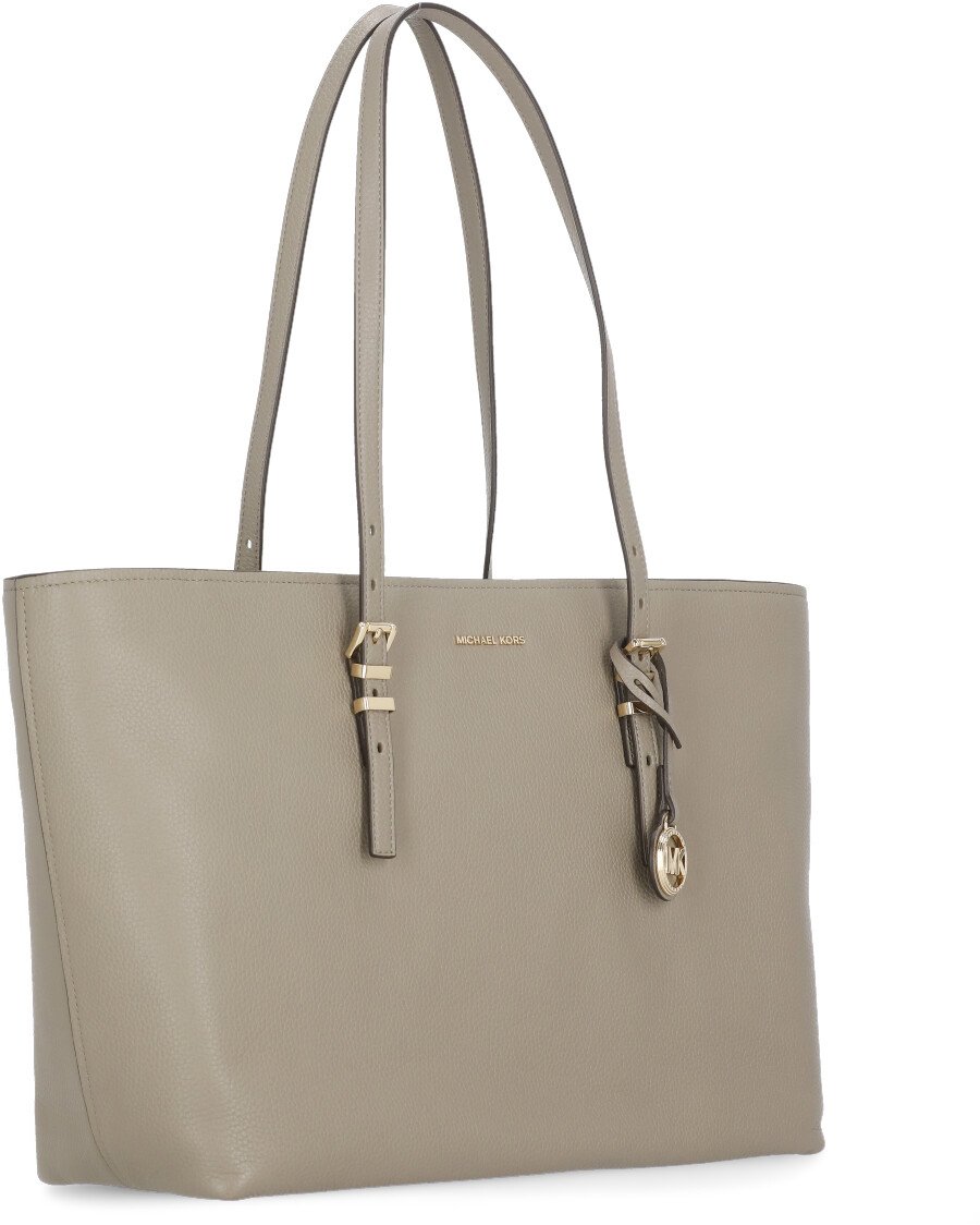 Michael Kors Quinn Lg Ew Tz Tote Birch Beige