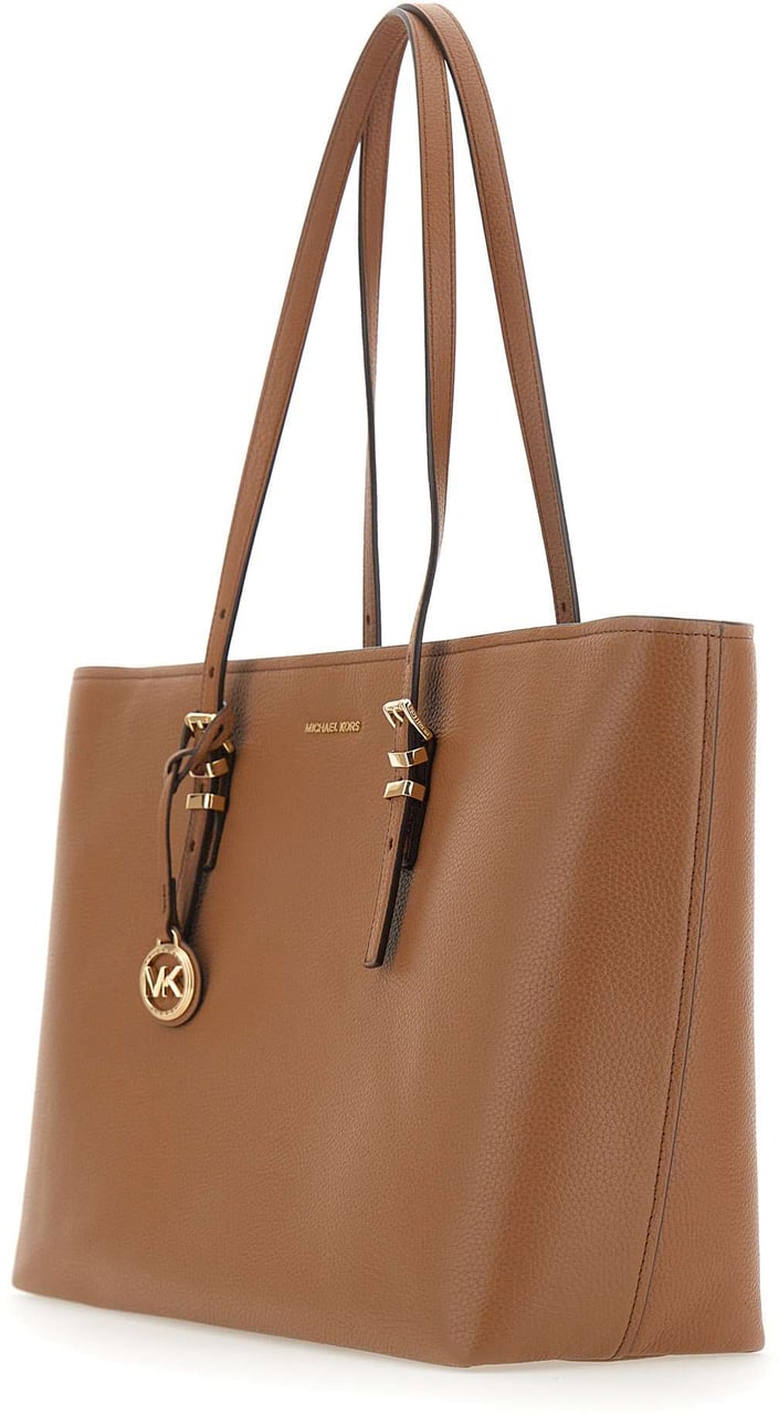 Michael Kors Quinn Lg Ew Tz Tote Luggage Bruin