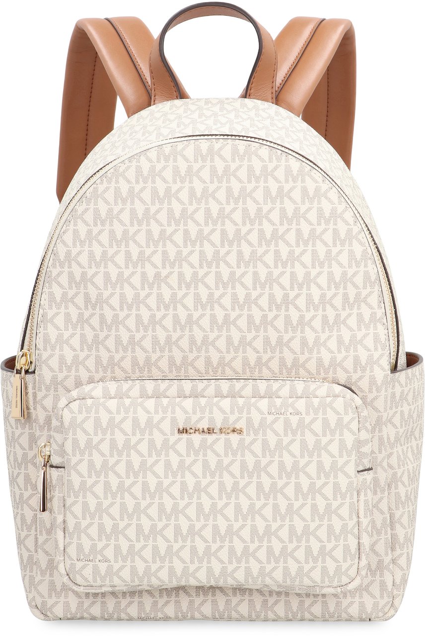 Michael Kors Medium Tanner backpack with logo print Wit