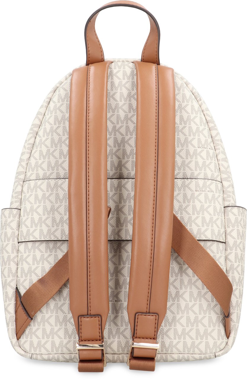 Michael Kors Medium Tanner backpack with logo print Wit