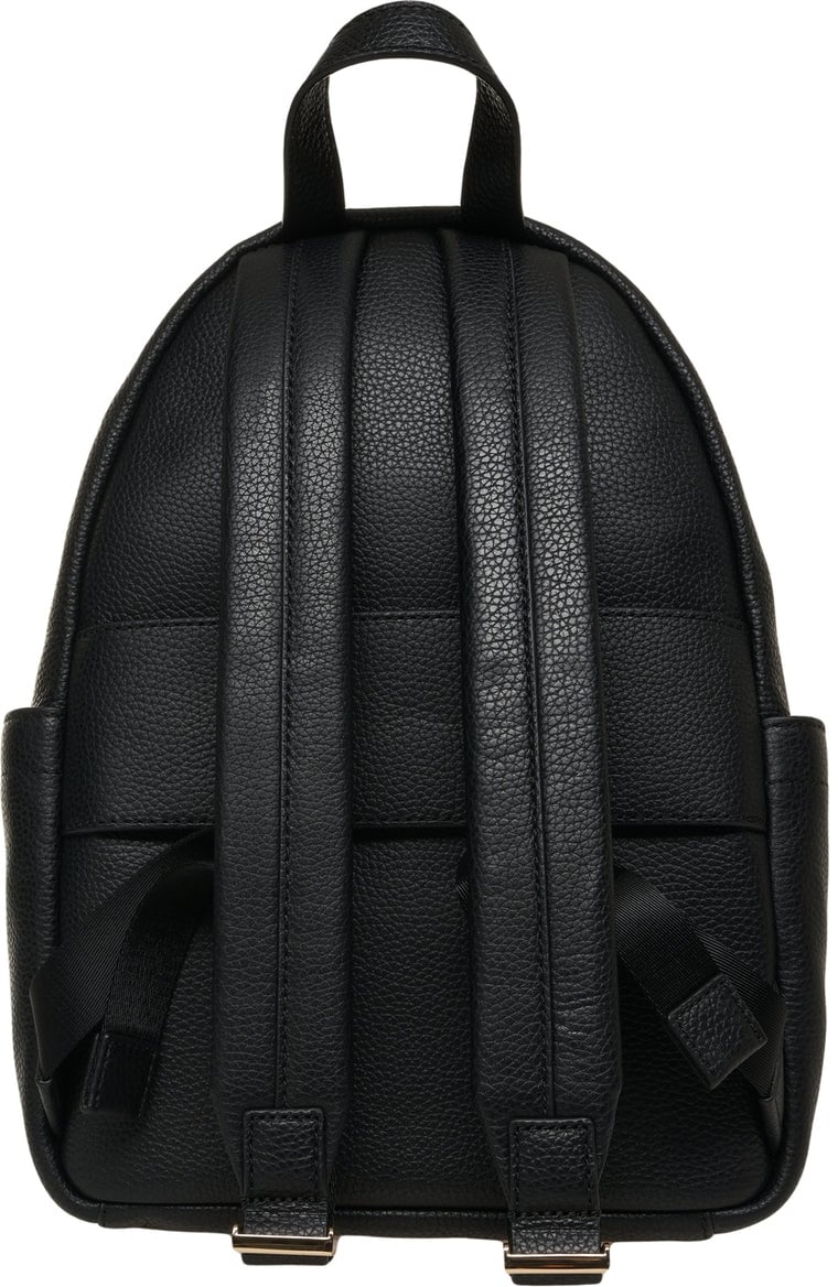 Michael Kors Grained leather backpack 'Tanner' Zwart