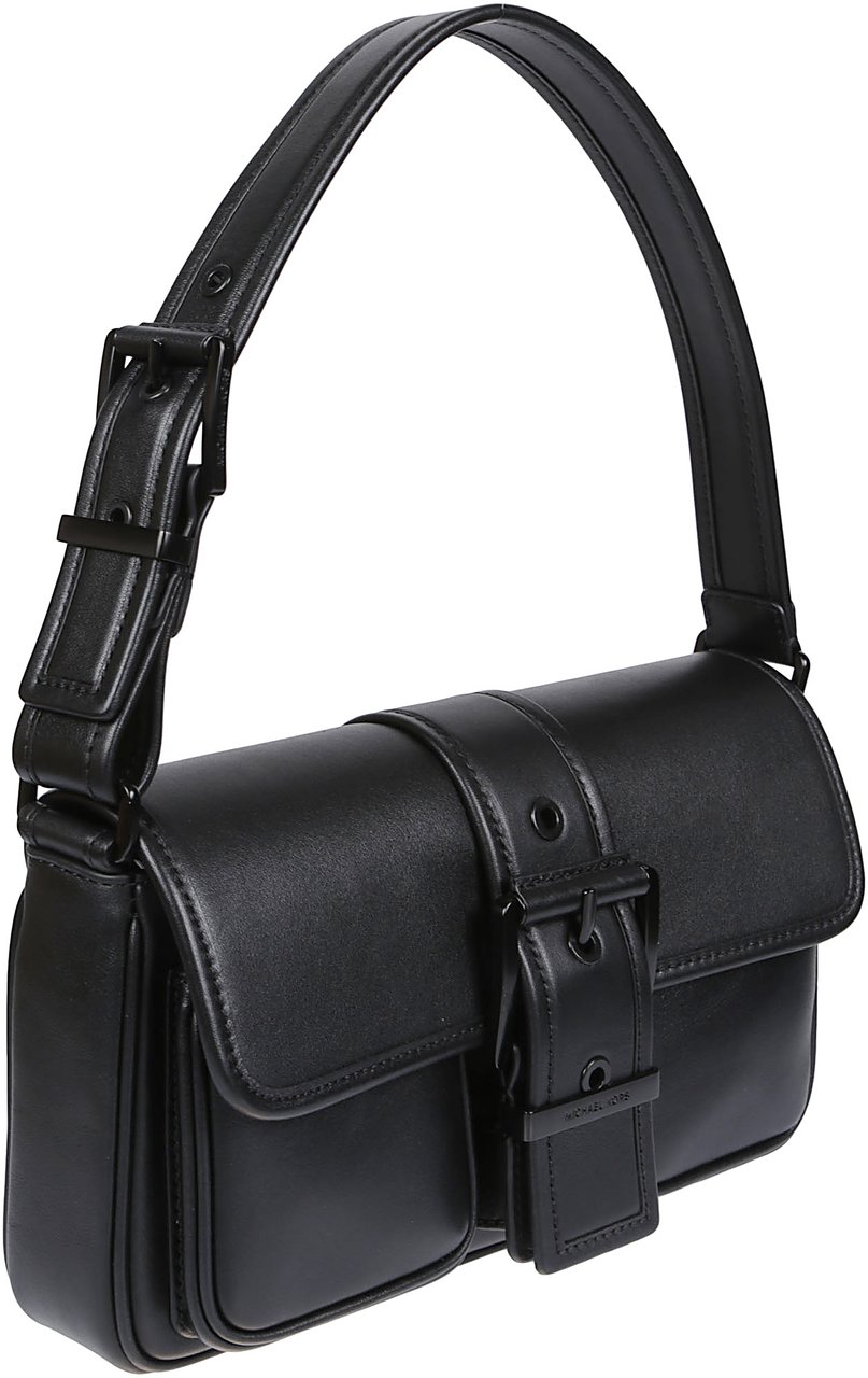 Michael Kors Medium Colby Shoulder Bag Black Zwart