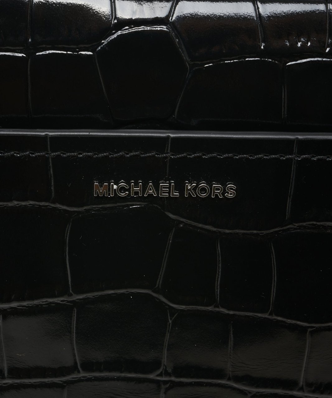 Michael Kors Crossbody bag in croco effect Zwart