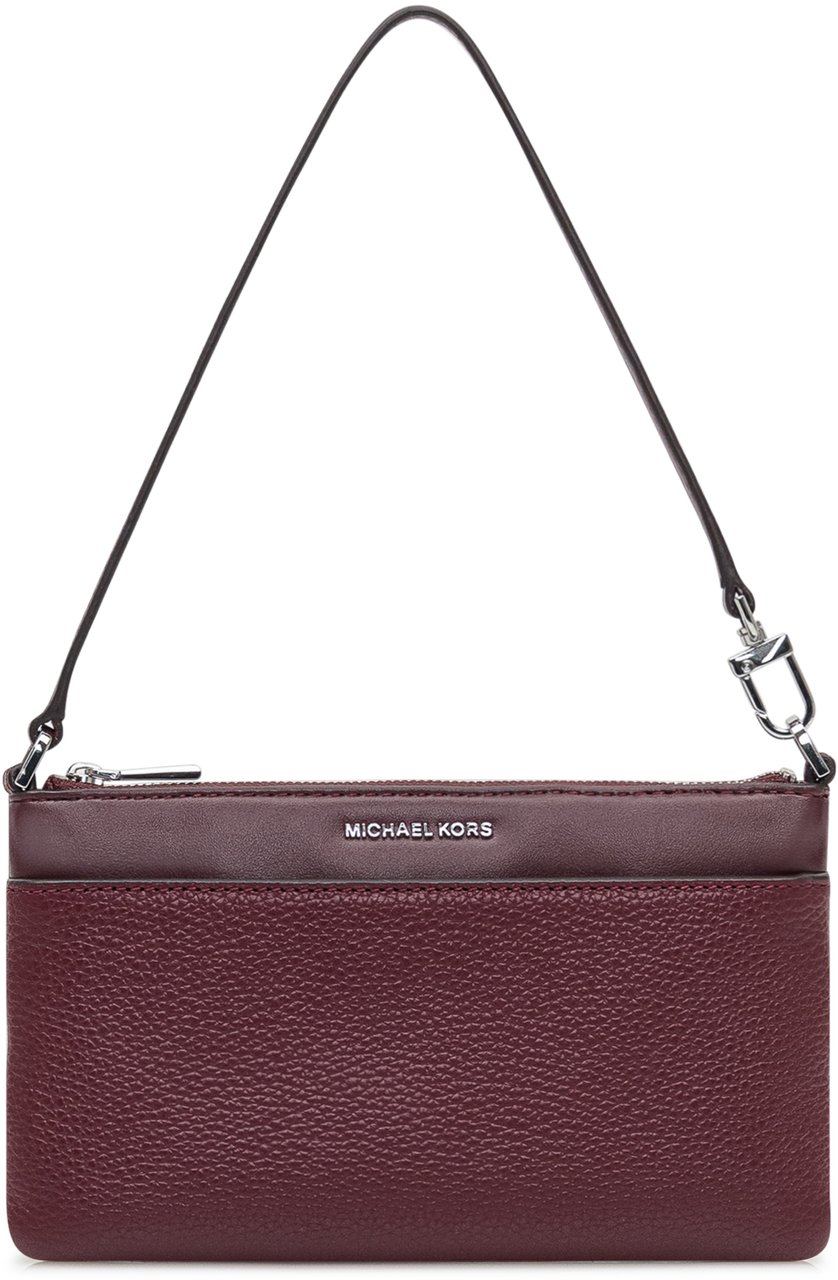 Michael Kors Michael Kors Wristlet in Pelle Bordeaux Martellata Rood