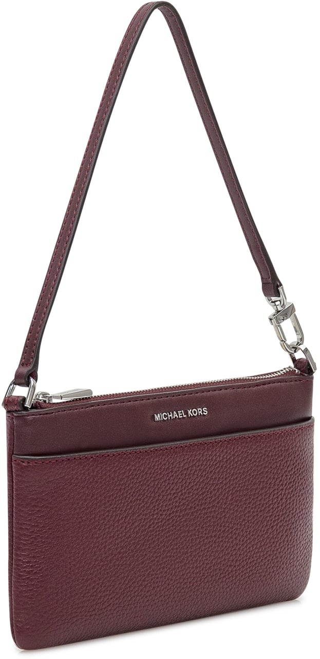 Michael Kors Michael Kors Wristlet in Pelle Bordeaux Martellata Rood