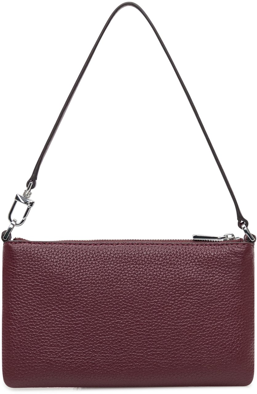 Michael Kors Michael Kors Wristlet in Pelle Bordeaux Martellata Rood