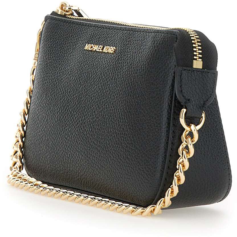 Michael Kors Md Chain Pouchette Black Zwart
