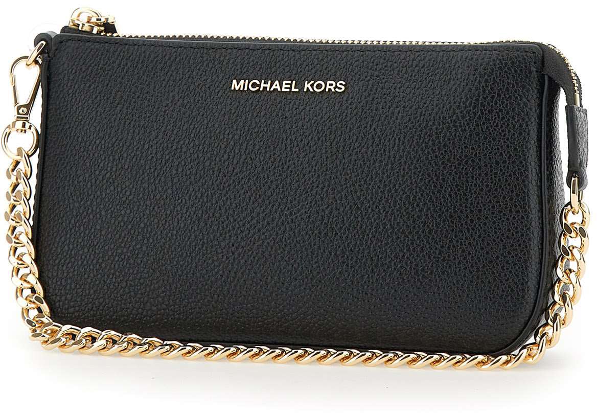 Michael Kors Md Chain Pouchette Black Zwart