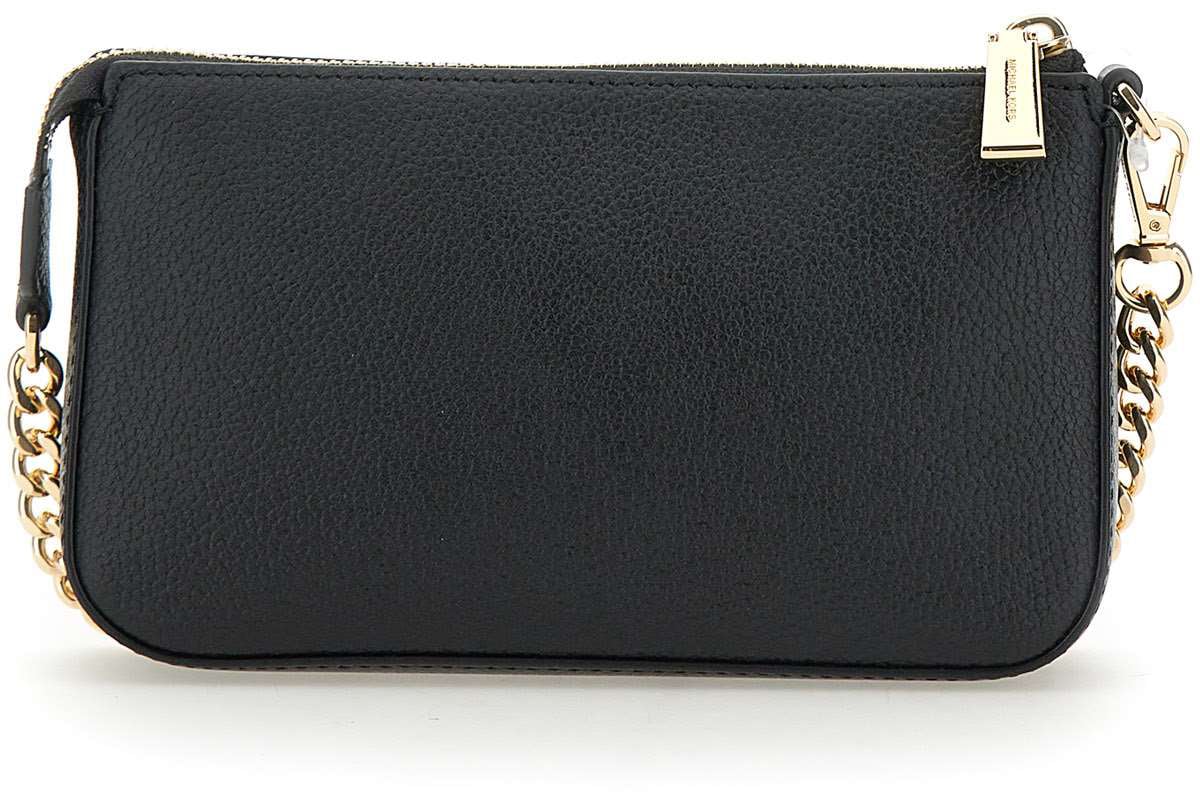Michael Kors Md Chain Pouchette Black Zwart