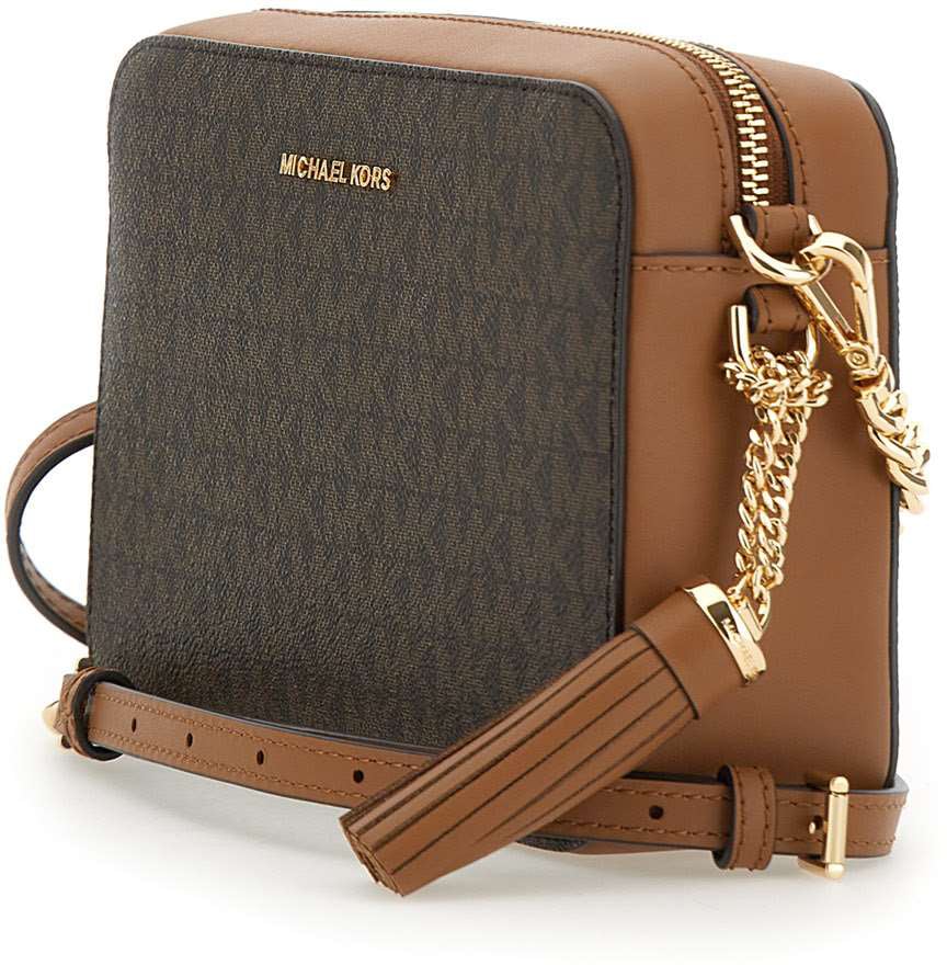 Michael Kors Jet Set Md Camera Bag Brown Bruin