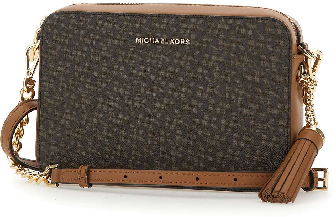 Michael Kors Jet Set Md Camera Bag Brown Bruin