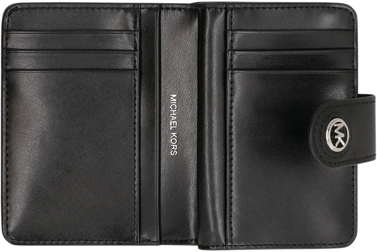 Michael Kors Mercer leather wallet Zwart