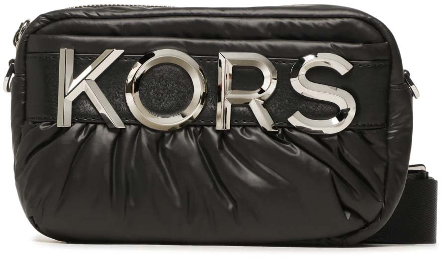 Michael Kors Leonie Logo Plaque Crossbody Bag Zwart