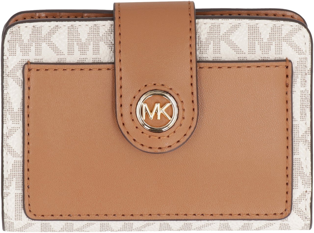 Michael Kors Coated canvas wallet Wit