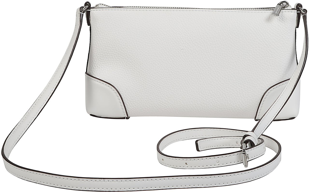 Michael Kors Small Zip Crossbody Bag White Wit