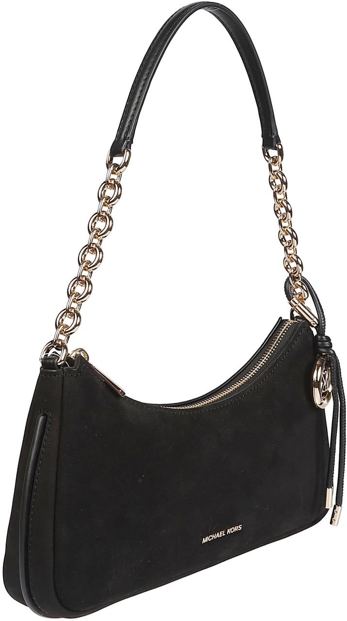 Michael Kors Medium Nolita Chain Pouchette Bag Black Zwart