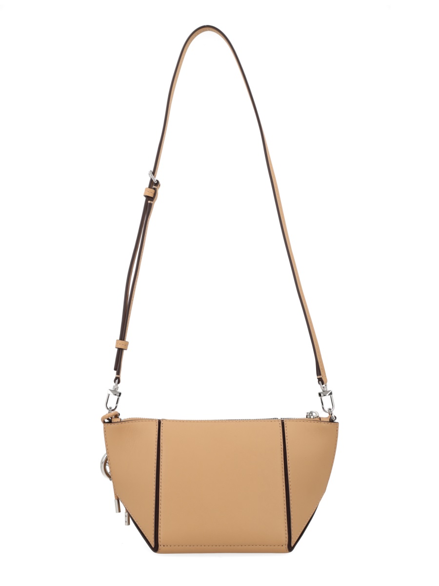 Michael Kors Jordi Smooth Cowhide Leather Shoulder Bag Bruin