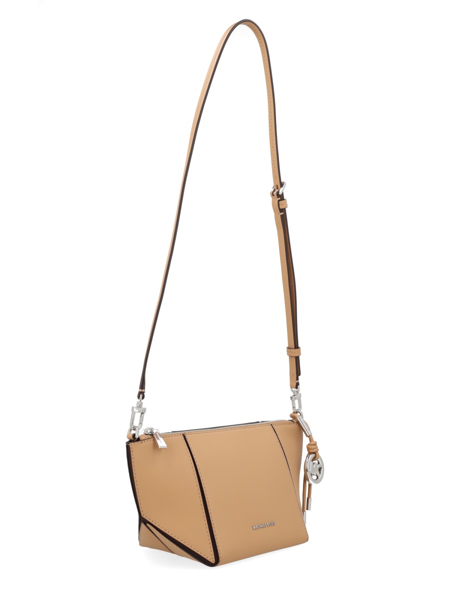 Michael Kors Jordi Smooth Cowhide Leather Shoulder Bag Bruin