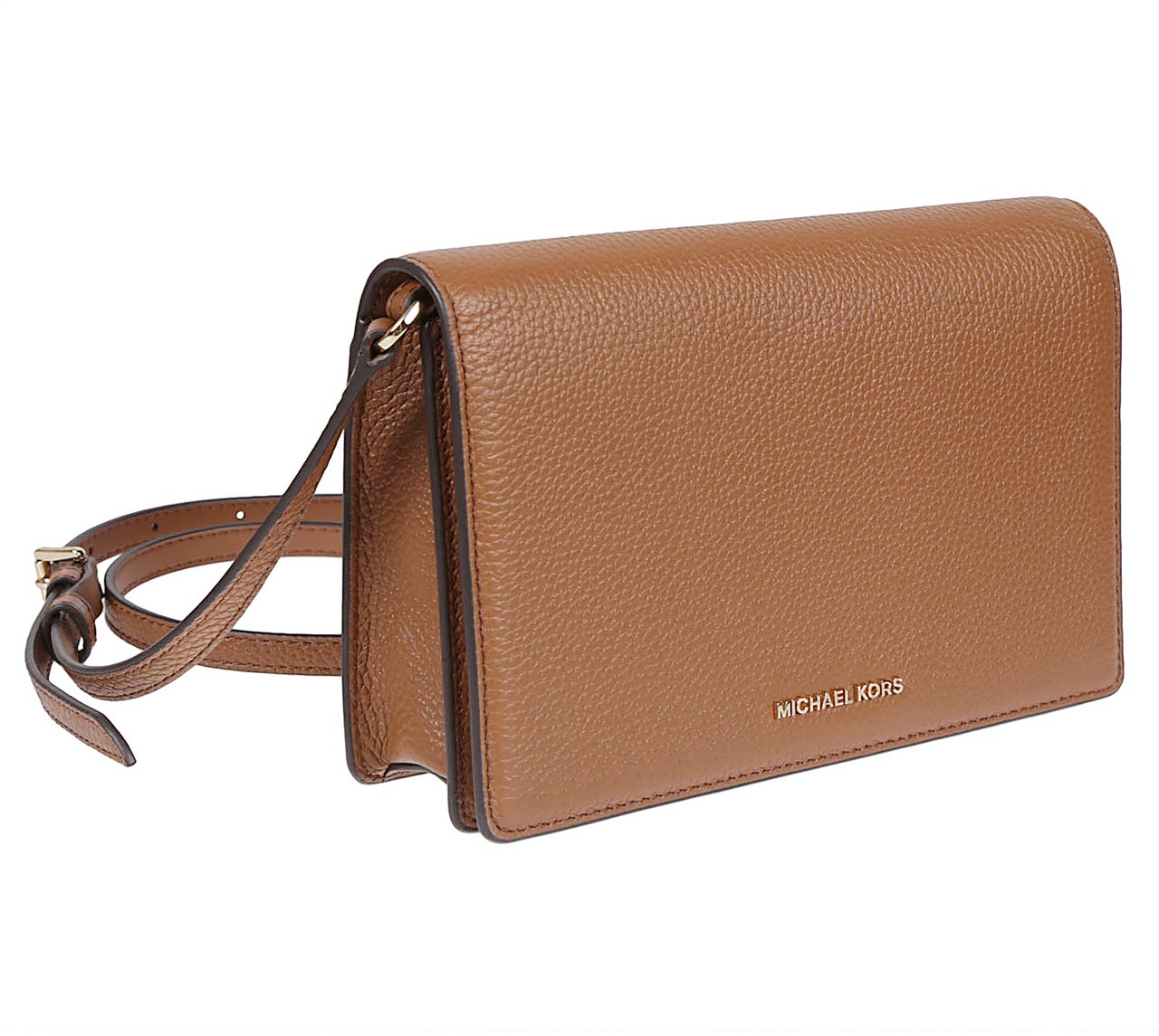 Michael Kors Medium Jet Set Flap Crossbody Bag Brown Bruin