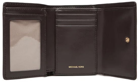 Michael Kors Md Trifold Wallet Black Zwart