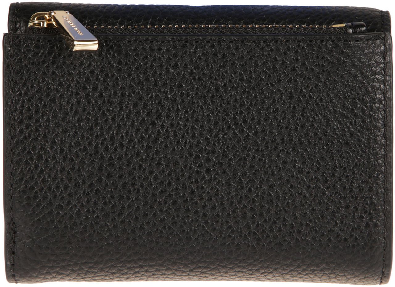 Michael Kors Medium Trifold Wallet Black Zwart