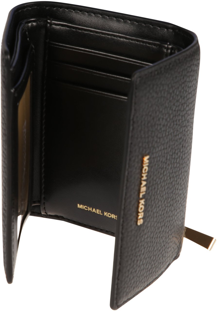 Michael Kors Medium Trifold Wallet Black Zwart