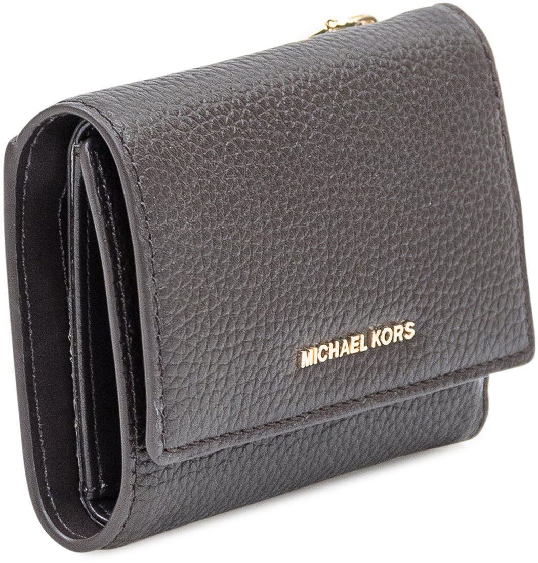 Michael Kors Michael Kors MD Trifold Wallet in Pelle Nera Bruin