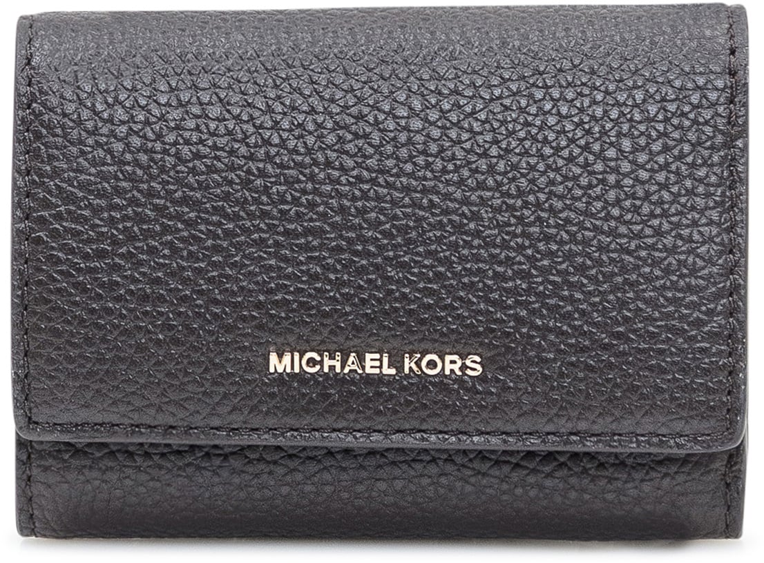 Michael Kors Michael Kors MD Trifold Wallet in Pelle Nera Bruin