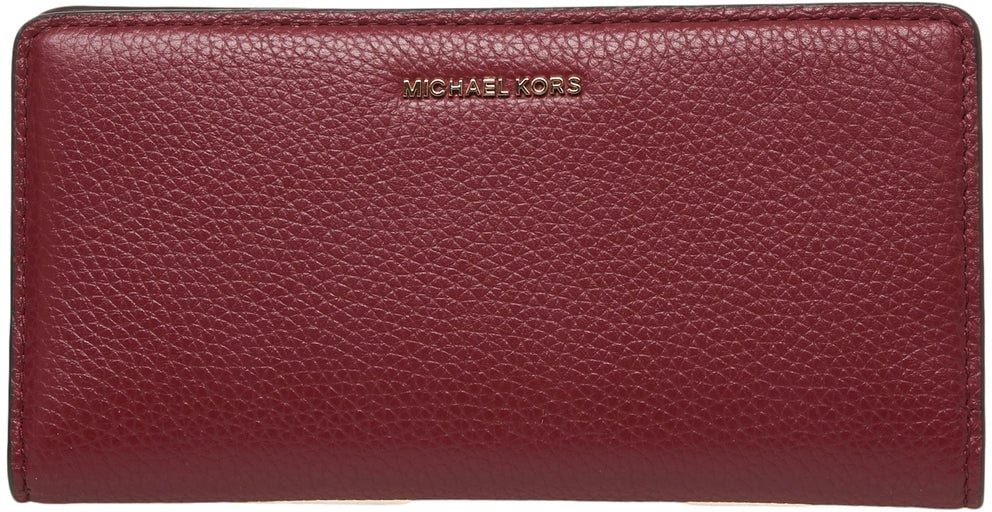Michael Kors Grained leather wallet Rood