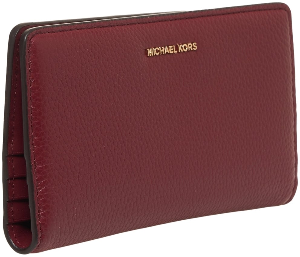 Michael Kors Grained leather wallet Rood