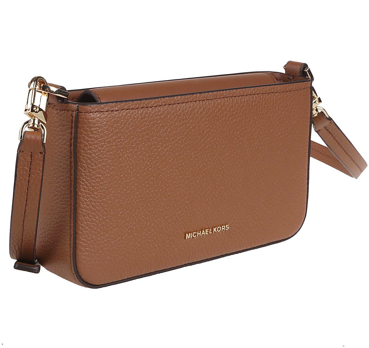 Michael Kors Bryant Small Convertible Crossbody Pouchette Bag Brown Bruin