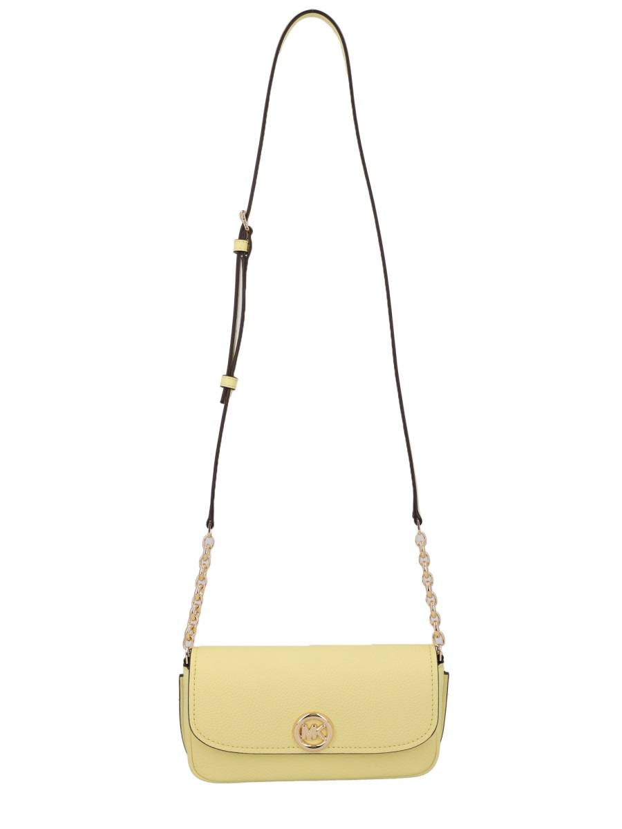 Michael Kors Nolita Cow Leather Chain Strap Bag Neutraal