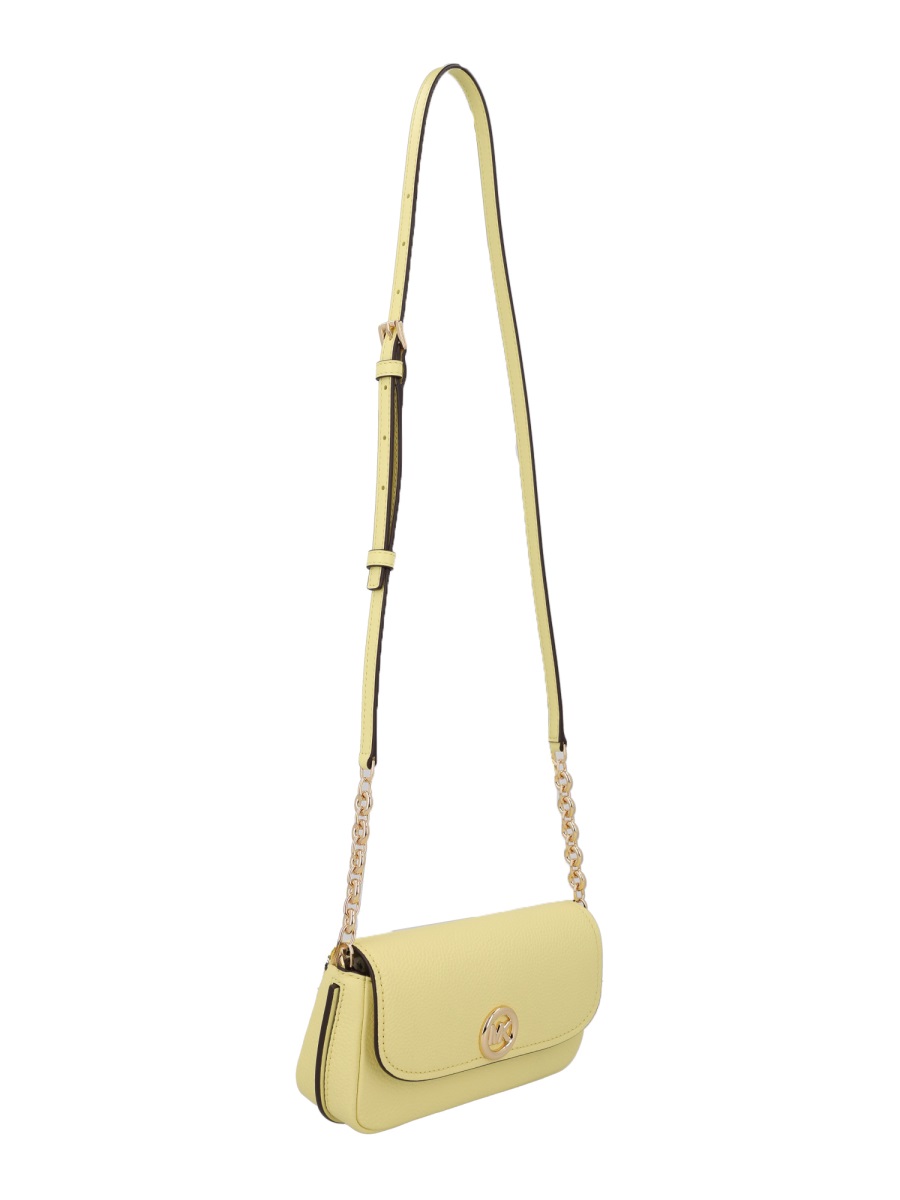 Michael Kors Nolita Cow Leather Chain Strap Bag Neutraal