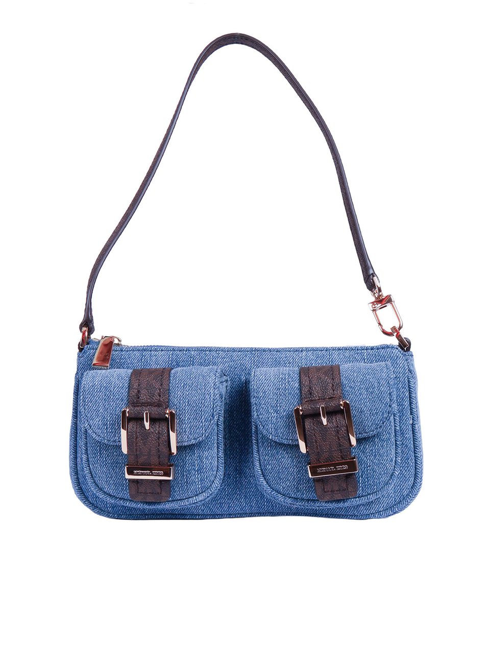 Michael Kors Denim Convertible Pouch Blauw