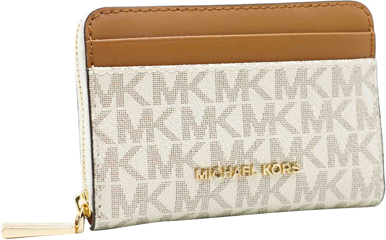 Michael Kors Small Zipp Kaarthouder Wit