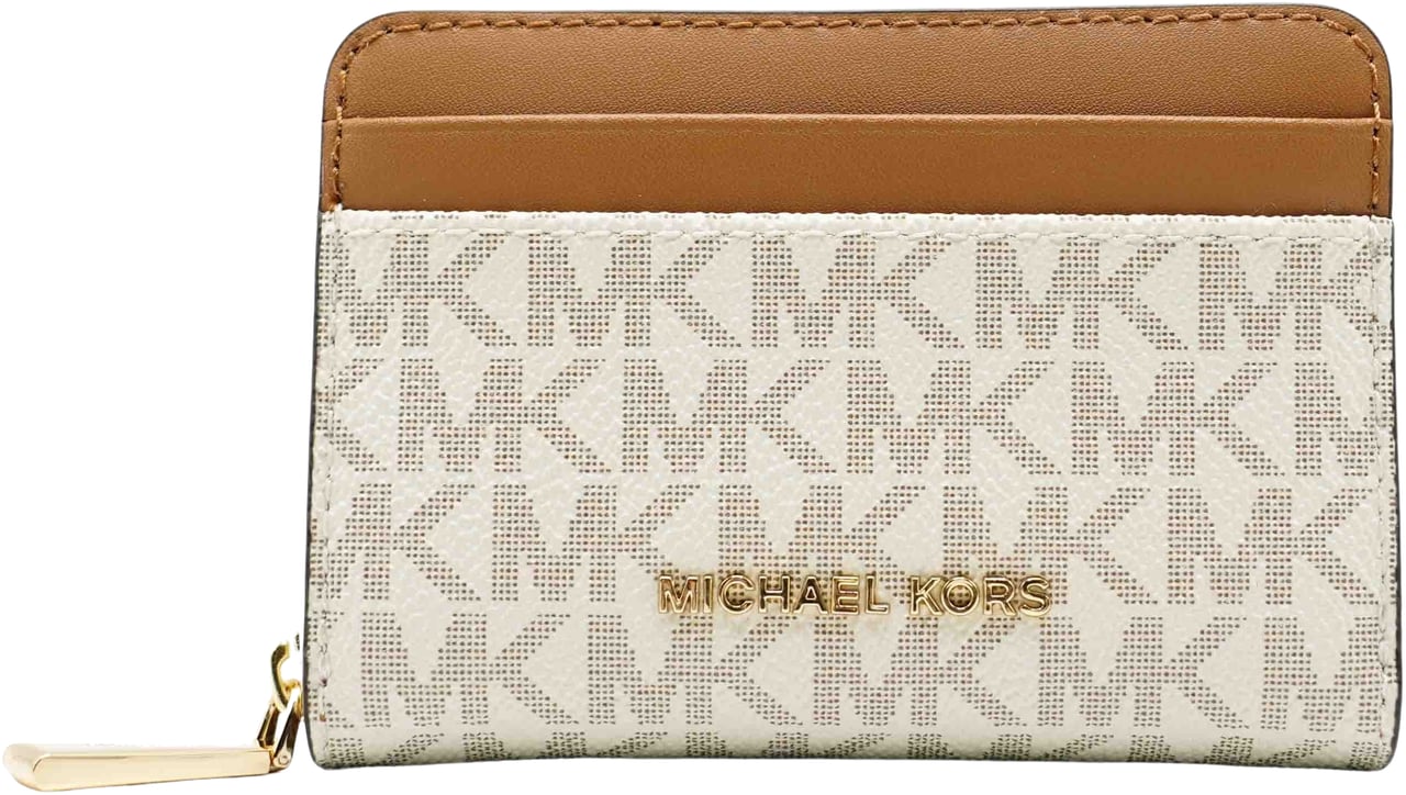 Michael Kors Small Zipp Kaarthouder Wit