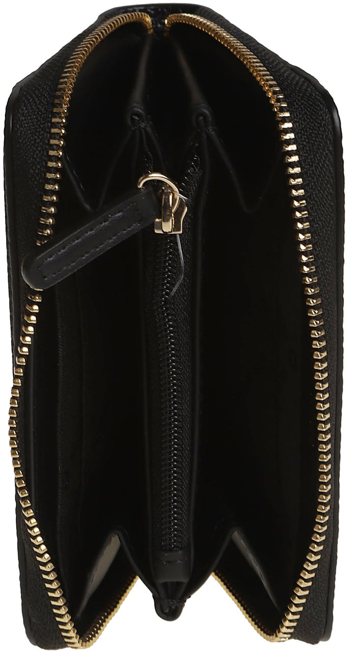 Michael Kors Small Jet Set Zip Around Credit Card Holder Black Zwart