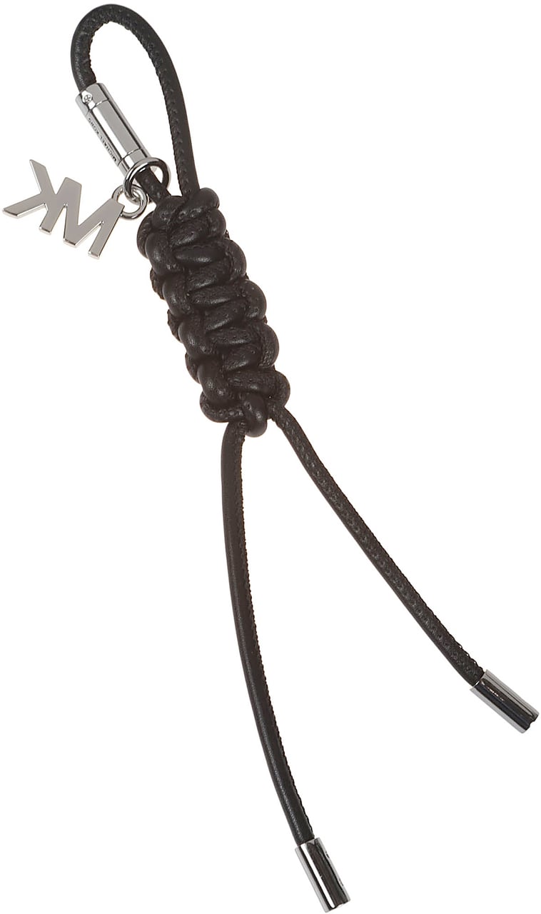 Michael Kors Braided Keyring Black Zwart