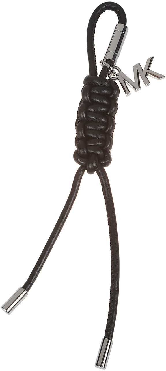 Michael Kors Braided Keyring Black Zwart