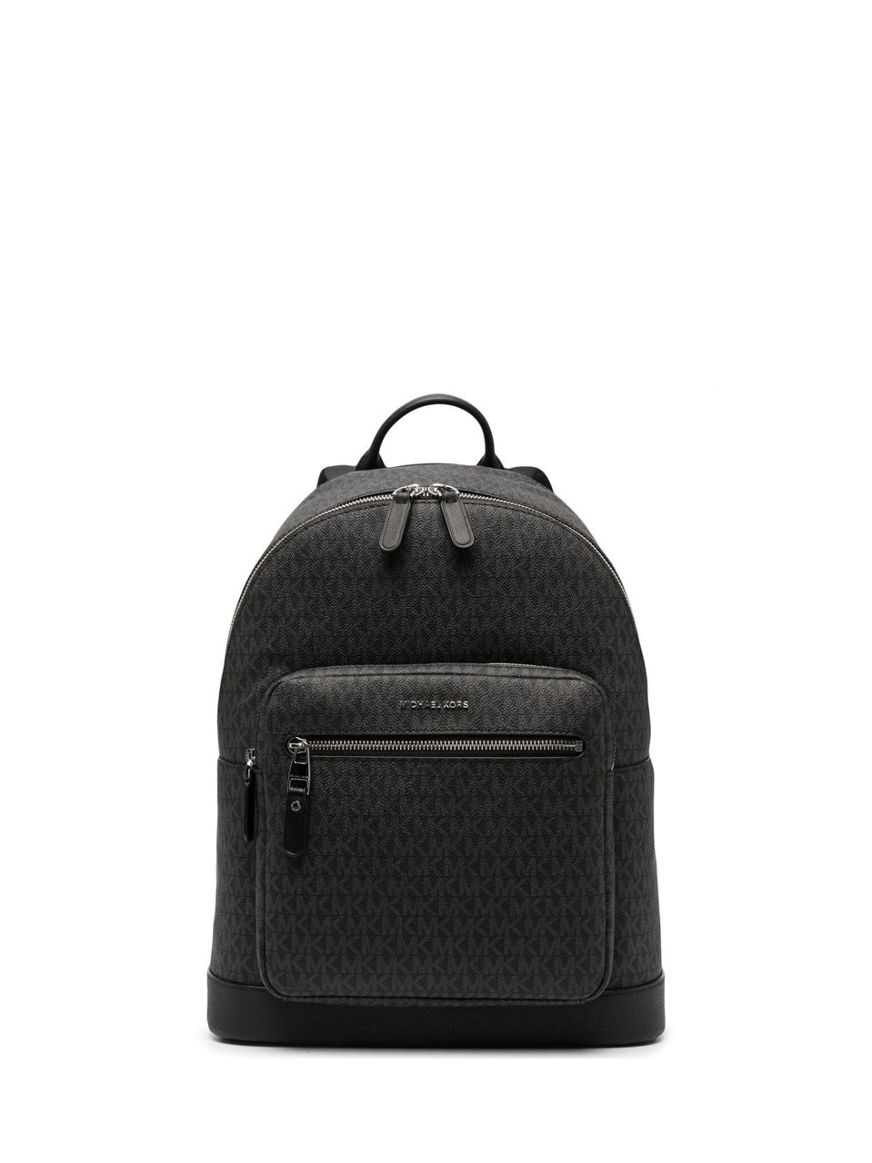 Michael Kors Black Hudson Monogram Backpack Zwart