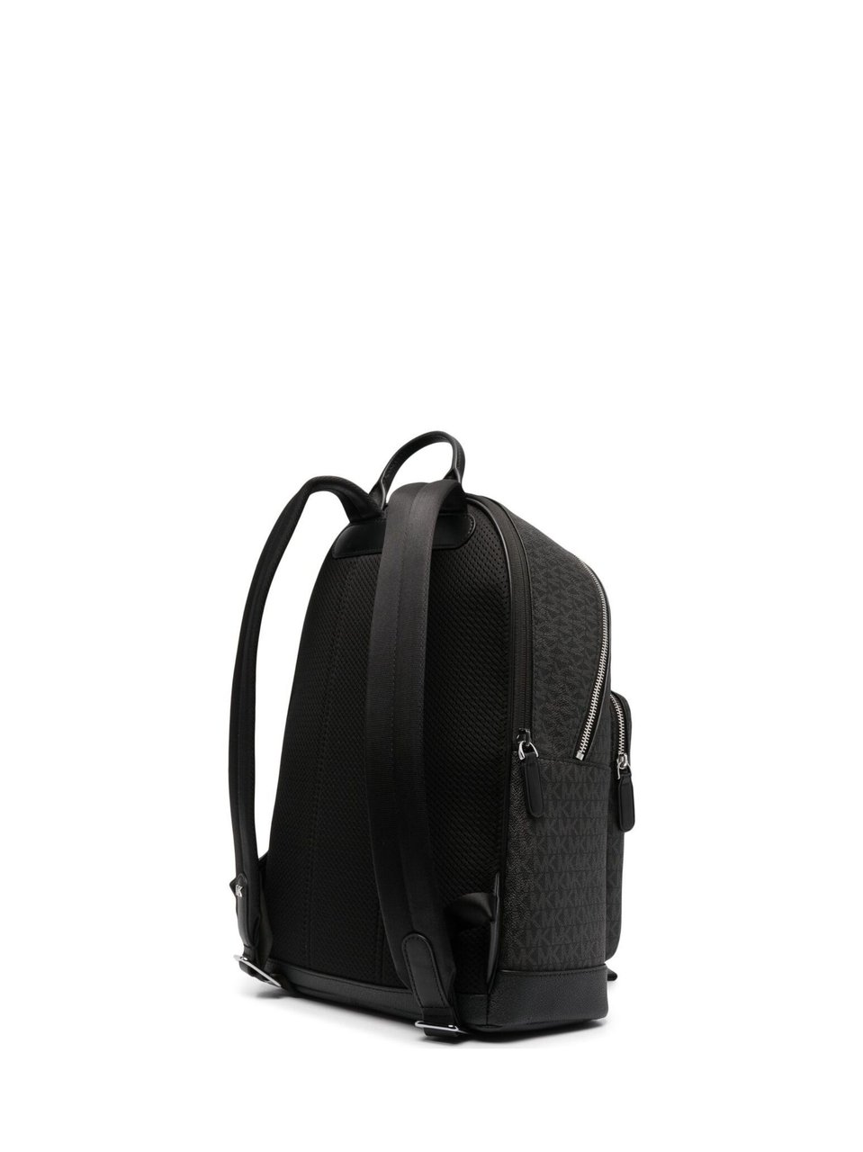 Michael Kors Black Hudson Monogram Backpack Zwart