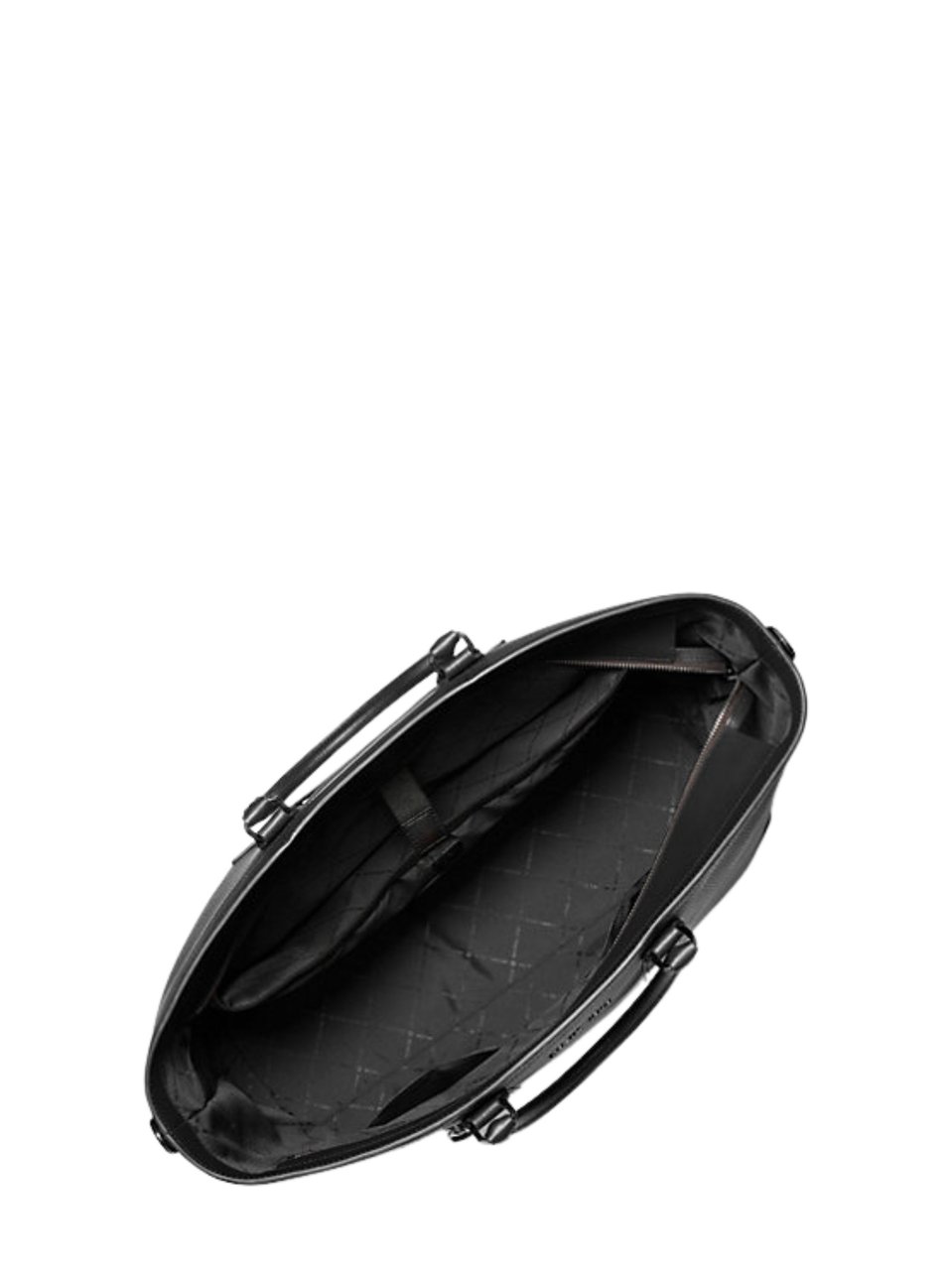 Michael Kors Rectangular Handbag with Dual Handles and Logo Detail Zwart