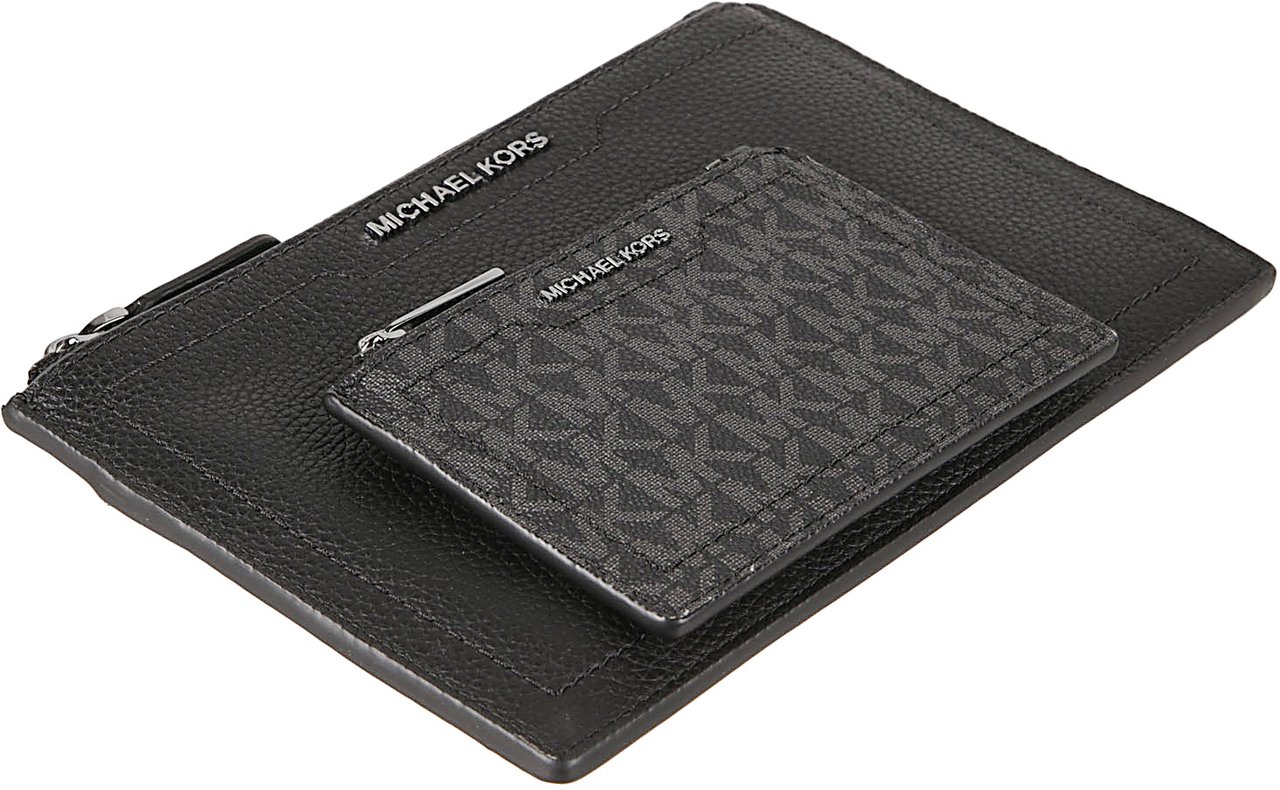Michael Kors Hudson Dual Pochette Set Black Zwart