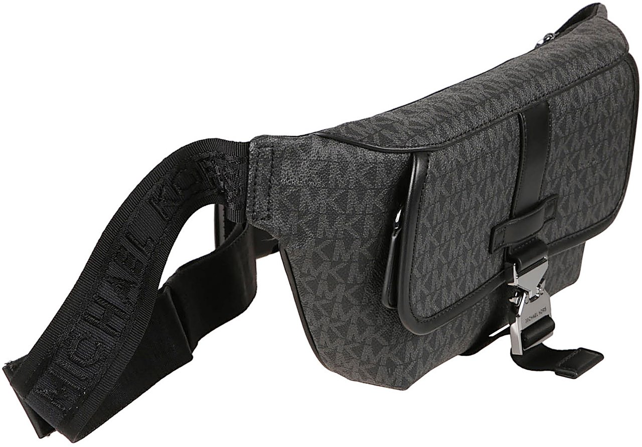 Michael Kors Hudson Aviator Belt Bag Black Zwart