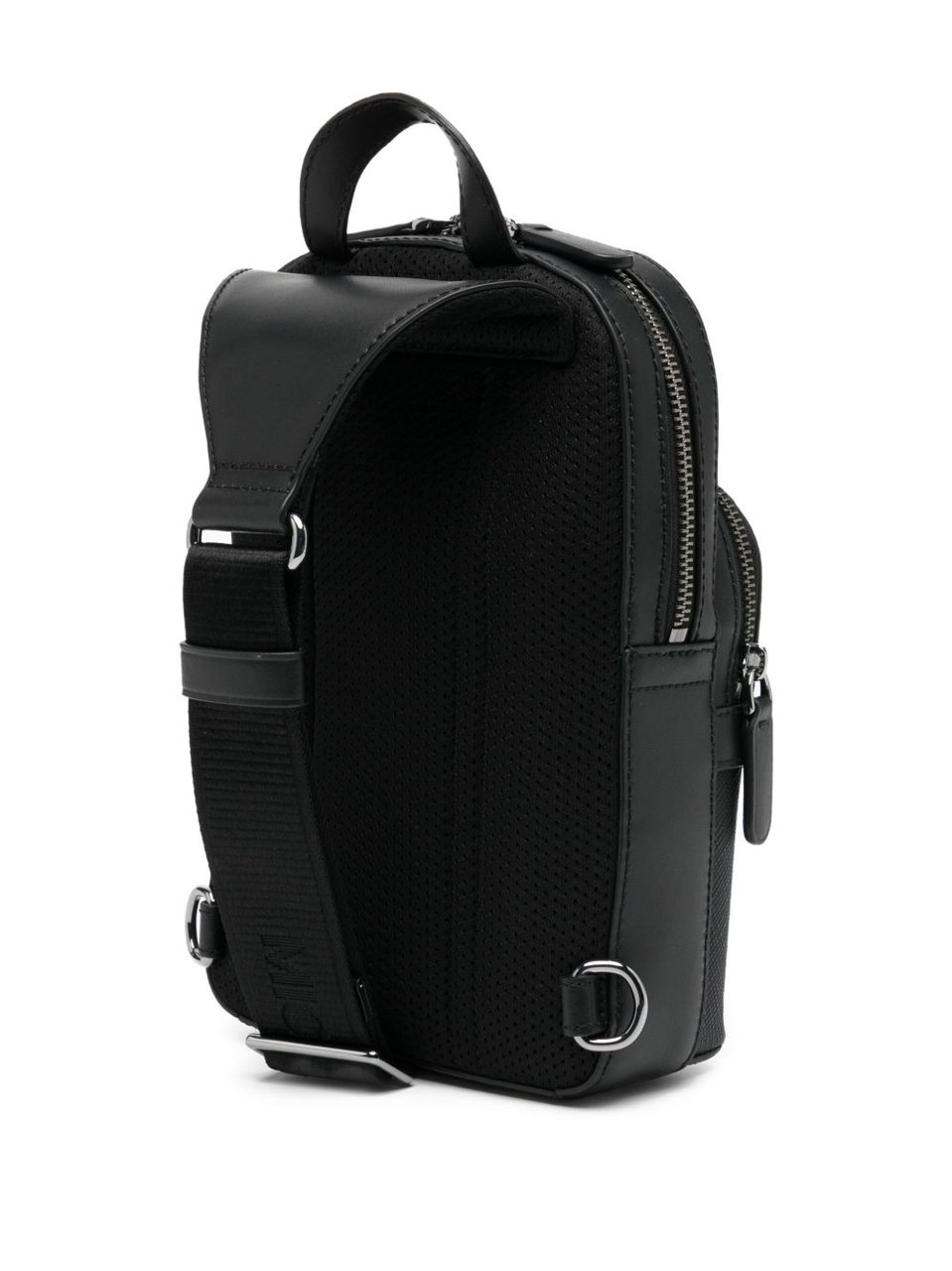 Michael Kors Black Edison Logo Slingpack Shoulder Bag Zwart