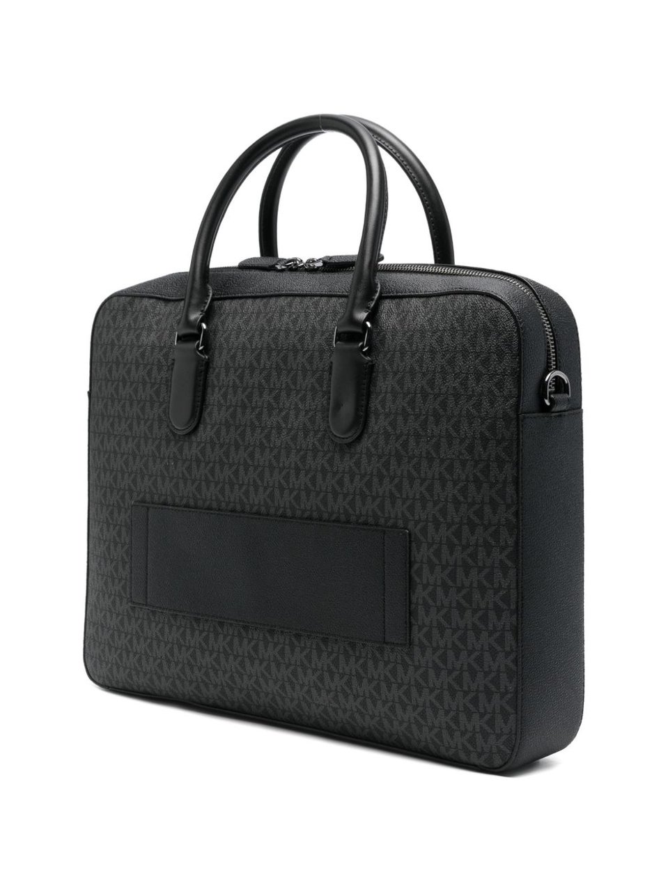 Michael Kors Black Grey Jet Set Backpack Zwart