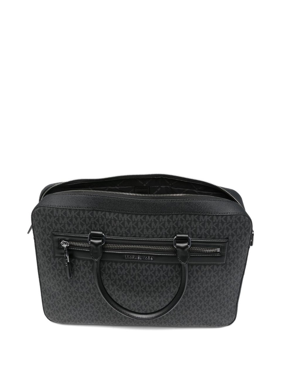Michael Kors Black Grey Jet Set Backpack Zwart