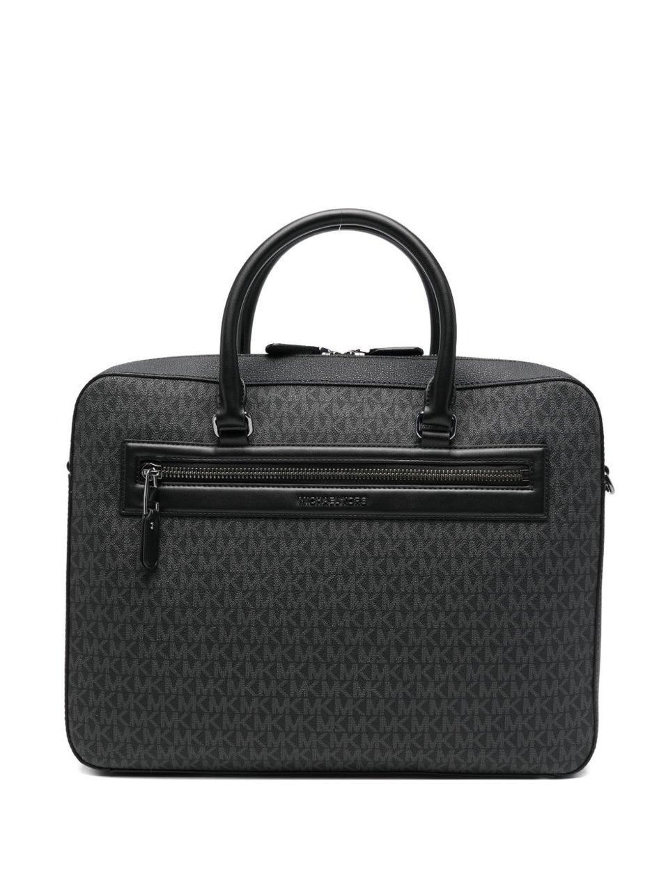 Michael Kors Black Grey Jet Set Backpack Zwart