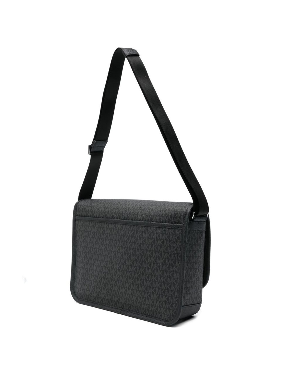 Michael Kors Logo Pattern Flap Shoulder Bag Zwart