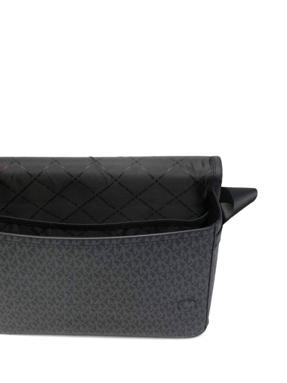Michael Kors Logo Pattern Flap Shoulder Bag Zwart